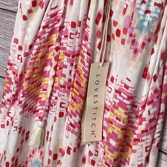 Love Stitch Women's Skylar Maxi Strappy Summer Dress Size Medium New with Tags - Picture 5 of 11